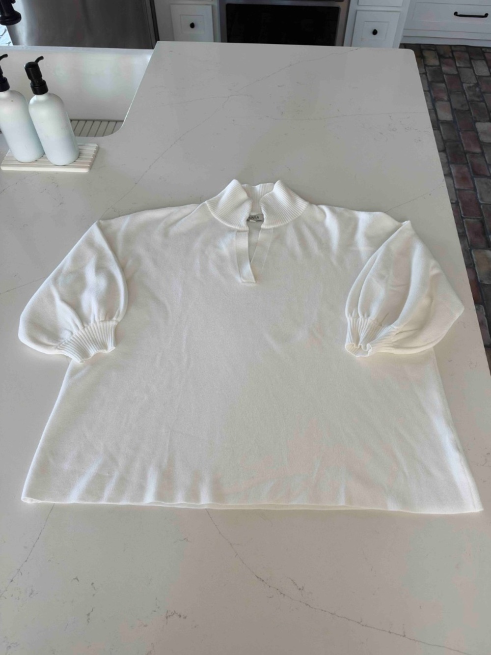 Avara Gwyneth Cream Knit Sweater Sz L